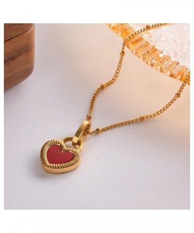 Women Gold Dianty Necklace Sun Crescent Moon Star Evil Eye Lock Lovely Heart Flower Butterfly Pearl Pendant Coin Necklaces 18...