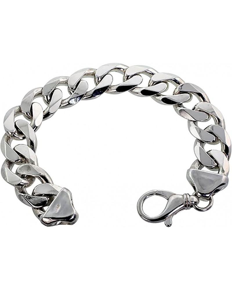 Sterling Silver Thick 9-17 mm Curb Link Bracelets Nickel Free Italy 7-10 inches 10.0 Inches 17mm Curb_Chain_Bracelet $32.09 A...