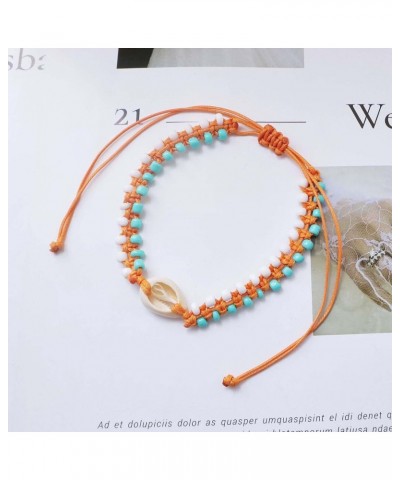 Bohemian Cowrie Shell Anklet for Women Seed Bead Ankle Bracelets Woven Rope Anklets Chain Bracelet Handmade Beaded Anklets Su...