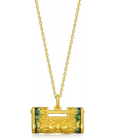 Cultural Blessings Daily Bliss 999 24K Solid Gold Ruyi Lock Pendant for Women 92650P [Not Include the-Necklace] $173.55 Neckl...