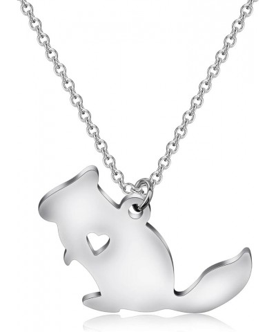 Chinchilla Pendant Necklace Chinchilla Lover Gift For Chinchilla Pet Owner chinchilla necklace $8.66 Others