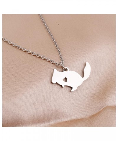 Chinchilla Pendant Necklace Chinchilla Lover Gift For Chinchilla Pet Owner chinchilla necklace $8.66 Others