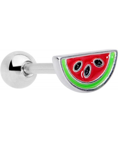 16G Womens 316L Stainless Steel Watermelon Fruit Cartilage Earring Helix Tragus Jewelry 1/4 $8.47 Body Jewelry