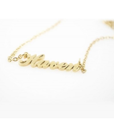 Letter I Personalized Name Necklace Dainty Name Plate Necklace Jewelry Personalized Gifts for Women Teen Girls $7.50 Necklaces