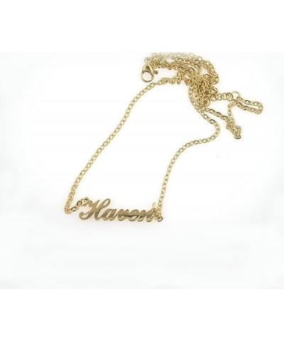 Letter I Personalized Name Necklace Dainty Name Plate Necklace Jewelry Personalized Gifts for Women Teen Girls $7.50 Necklaces