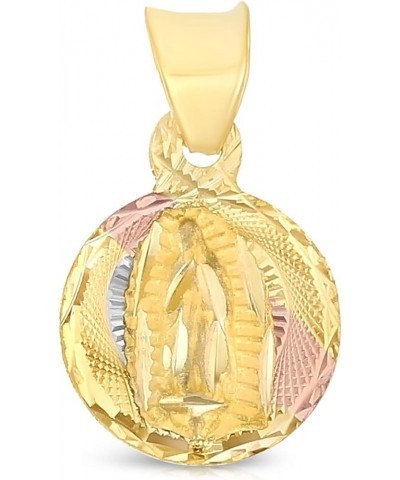 14K Gold Virgin Mary Guadalupe Stamp Charm Pendant with 1.5mm Valentino Chain Necklace 20.0 Inches $78.44 Necklaces