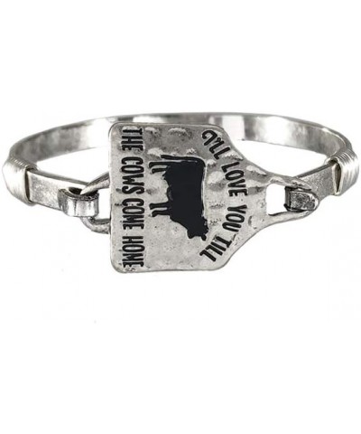 I'LL LOVE YOU TILL THE COWS COME HOME Metal Bangle Bracelet $11.01 Bracelets