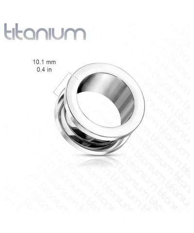 Dynamique Pair Of Implant Grade Titanium Double Flared Screw Fit Flesh Tunnel 00GA (10mm) $14.08 Body Jewelry