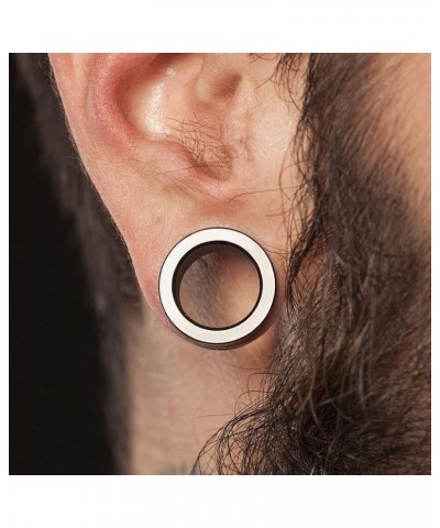 Dynamique Pair Of Implant Grade Titanium Double Flared Screw Fit Flesh Tunnel 00GA (10mm) $14.08 Body Jewelry