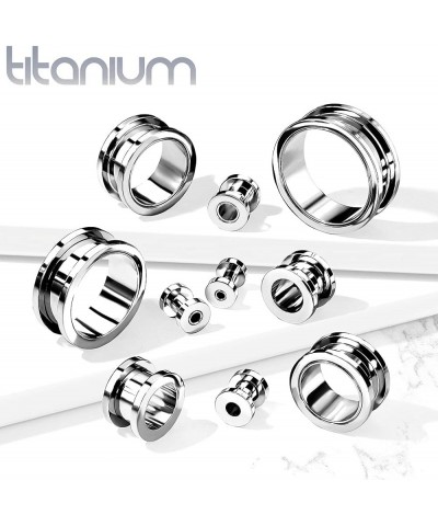 Dynamique Pair Of Implant Grade Titanium Double Flared Screw Fit Flesh Tunnel 00GA (10mm) $14.08 Body Jewelry