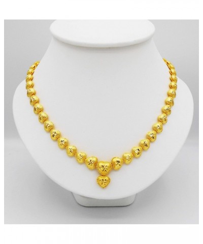 Heart 22k 23k 24k Thai Baht Yellow Gold GP Gold Plated Necklace Choker Pendant Jewelry Women $27.83 Necklaces