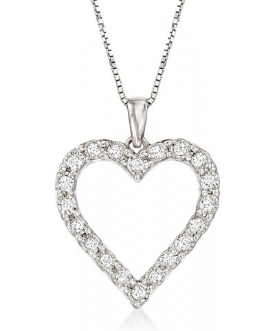 0.30 ct. t.w. Diamond Heart Pendant Necklace Sterling Silver 20.0 Inches $83.85 Necklaces