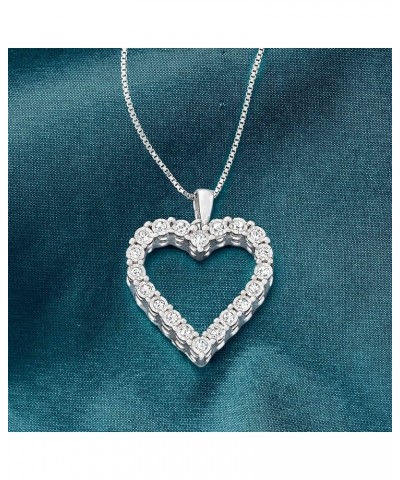 0.30 ct. t.w. Diamond Heart Pendant Necklace Sterling Silver 20.0 Inches $83.85 Necklaces