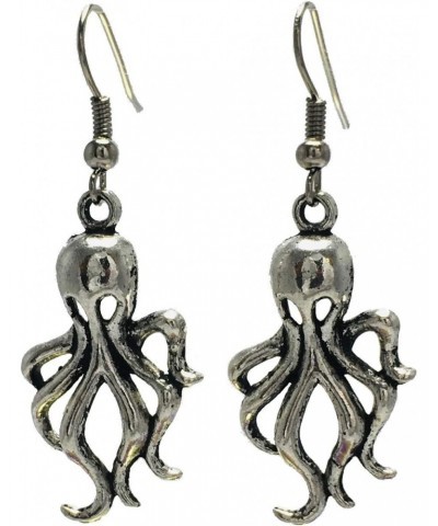 Octopus Kraken Cthulhu Steampunk Earrings - Hook $7.55 Earrings