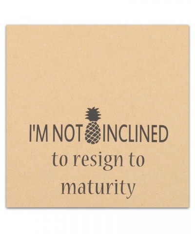 Pineapple Inspired Keychain TV Show Gift I'm Not Inclined To Resign To Maturity Psych Theme Song Lyrics Card $11.15 Pendants