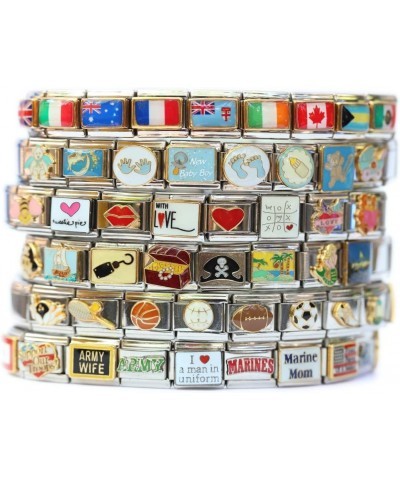 New Charms US Virgin Islands Flag Italian Charm Bracelet Jewelry Link $8.63 Bracelets