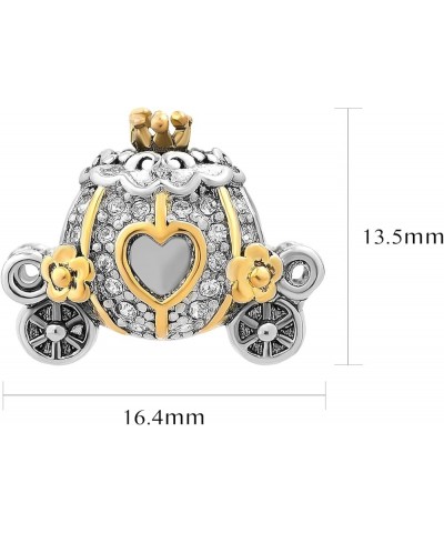 Fairy Cartoon Charm Compatible with Pandora Bracelet Princess Gold Crown Flower Love Women Girl Daughter Granddaughter Birthd...