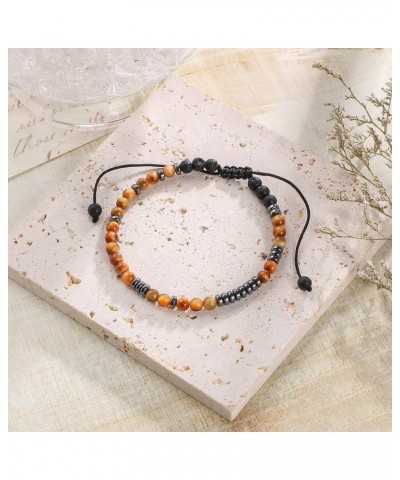 Tiger Eye Morse Code Bracelets For Men Women Anniversary Birthday Christmas Gifts For Mom Dad Husband Daughter Son Grandson S...