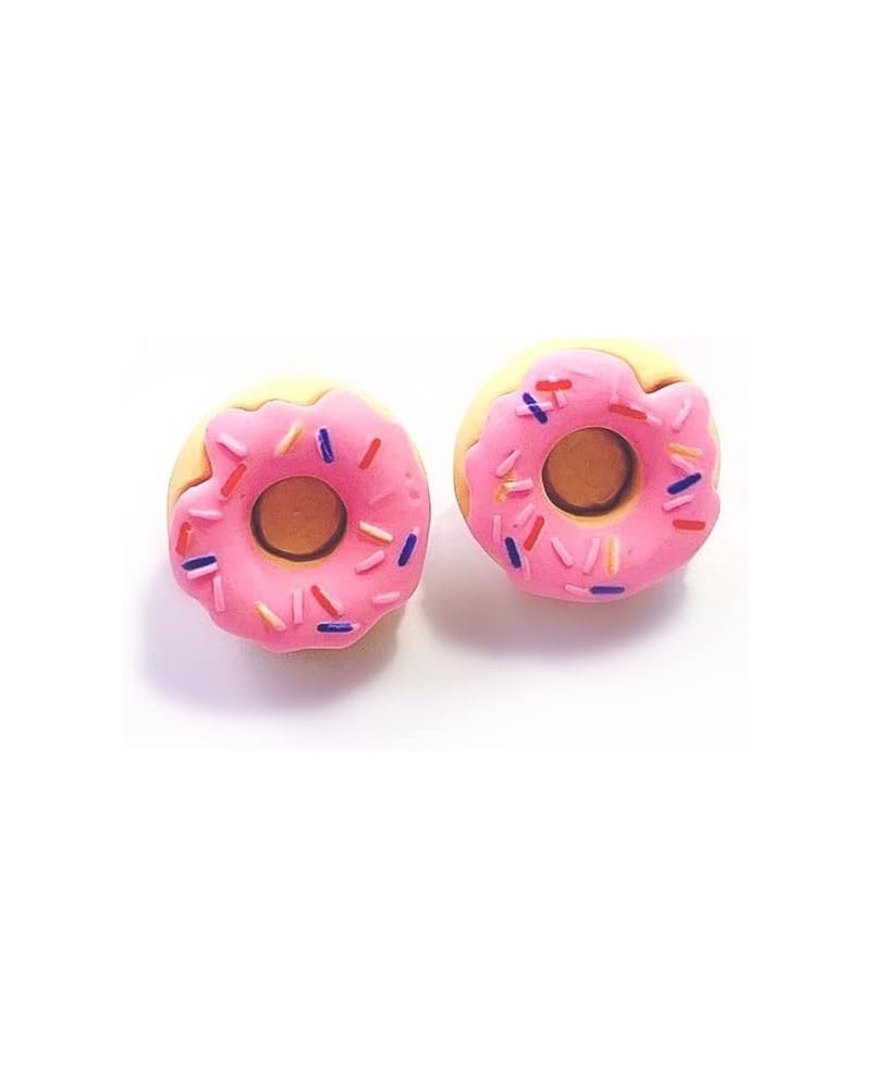 Sweet Donut Stud Earrings Resin Donuts Cake Food Simulate Earrings for Women Girls Jwelry Resin 1 $5.60 Earrings