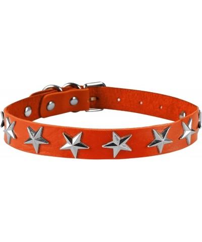 Women Leather Choker Collar Pentagram Shape Gothic Punk Rock PU Leather Choker Collar Necklace Halloween Rave Orange $7.34 Ne...