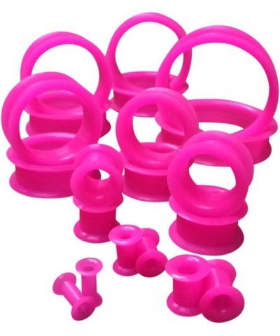 Pair of Pink Soft Silicone Ear Tunnels Plugs - up to Size 50mm! 15/16" (24mm) $8.45 Body Jewelry