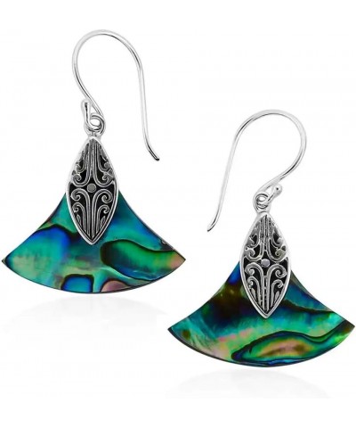 Shop LC Abalone Shell 925 Sterling Silver Earrings Jewelry Gifts for Women Birthday Gifts D15 - 2 Sided Abalone $17.04 Earrings