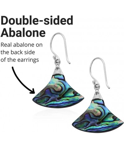 Shop LC Abalone Shell 925 Sterling Silver Earrings Jewelry Gifts for Women Birthday Gifts D15 - 2 Sided Abalone $17.04 Earrings