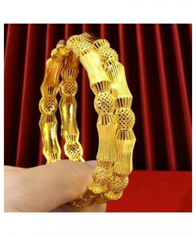 Indian 24K Gold Plated Bangles For Women & Girls Ethnic Designer Wedding Dubai Bracelet Jewelry Gifts 2pcs TB-29-2 $11.43 Bra...