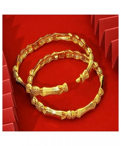 Indian 24K Gold Plated Bangles For Women & Girls Ethnic Designer Wedding Dubai Bracelet Jewelry Gifts 2pcs TB-29-2 $11.43 Bra...