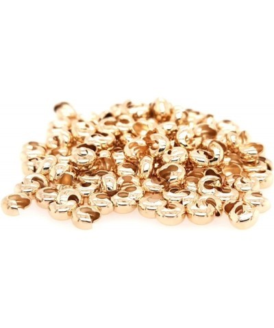 20pcs 925 Sterling Silver Open Crimp Bead Covers, 5MM Gold-Plated Brass 5MM $14.57 Bracelets