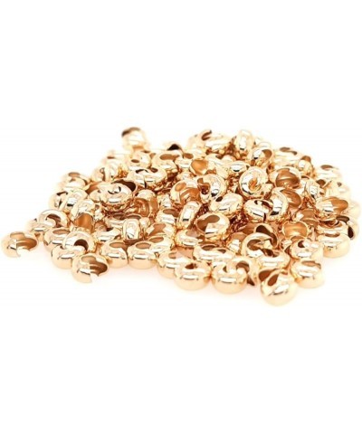 20pcs 925 Sterling Silver Open Crimp Bead Covers, 5MM Gold-Plated Brass 5MM $14.57 Bracelets