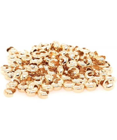 20pcs 925 Sterling Silver Open Crimp Bead Covers, 5MM Gold-Plated Brass 5MM $14.57 Bracelets