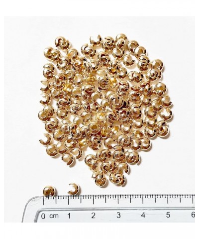 20pcs 925 Sterling Silver Open Crimp Bead Covers, 5MM Gold-Plated Brass 5MM $14.57 Bracelets