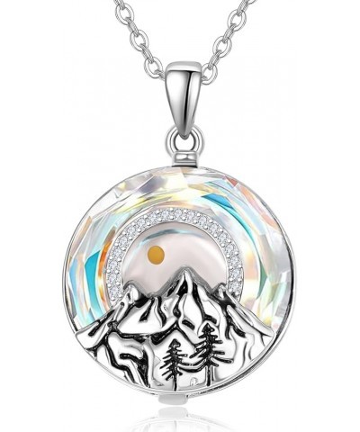 Mustard Seed Necklace Sterling Silver Mountain Necklace Mustard Seed Jewelry Gifts for Women 18+2" with Gift Box White $30.00...