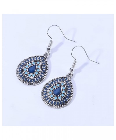 Bayetss Vintage Drop Dangle Earrings Ethnic Enamel Hook Earring Unique Statement Earrings Accessories for Women Christmas Gif...