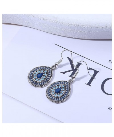 Bayetss Vintage Drop Dangle Earrings Ethnic Enamel Hook Earring Unique Statement Earrings Accessories for Women Christmas Gif...