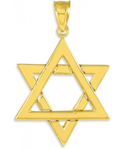 Jewish Jewelry by FDJ 14k Yellow Gold Polished Star of David Pendant Necklace 20.0 Inches $177.60 Necklaces