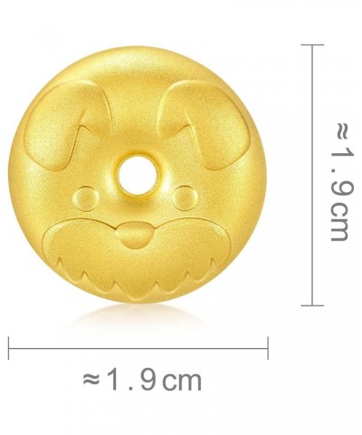 999.9 24K Solid Gold Price-by-Weight 19.98g Gold Chinese Zodiac Ingot Dog $740.16 Pendants