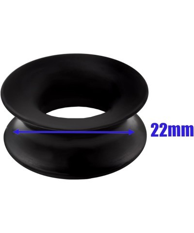 Black Double Flared Tunnels Ear Plugs SI04 Wholesale Lot Stretching Stretchers Bulk Piercing 4Pcs 7/8 inch 22mm $9.30 Others