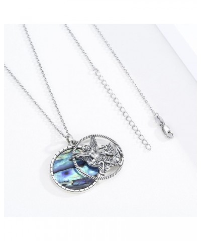 925 Sterling Silver ST Michael/Mushroom/Cat Pendant Necklace Abalone Shell Jewelry Gifts for Women Girls Men Michael $34.44 N...