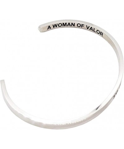 A WOMEN OF VALOR Stackable Cuff Bangle Bracelet - Eshet Chayil $13.28 Bracelets