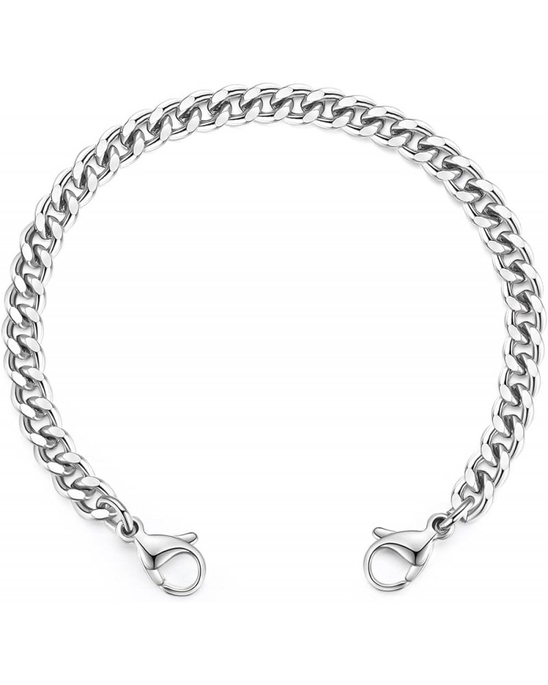 Stainless Steel Interchangeable Chain for Medical Alert Bracelets for Women and Men Crub 7 Inches $8.83 Bracelets