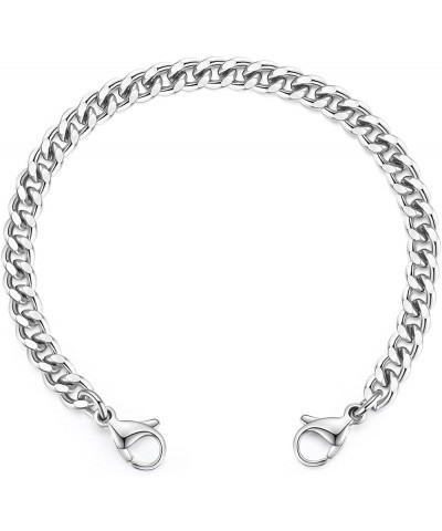 Stainless Steel Interchangeable Chain for Medical Alert Bracelets for Women and Men Crub 7 Inches $8.83 Bracelets