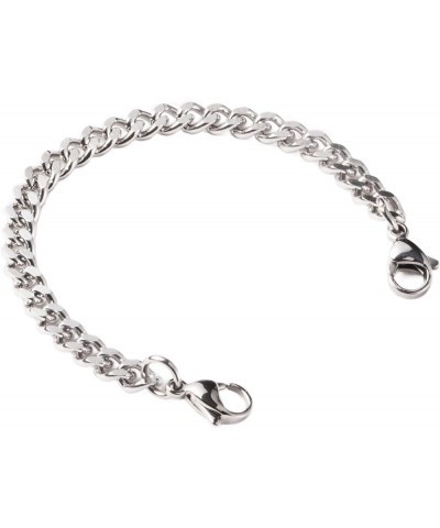 Stainless Steel Interchangeable Chain for Medical Alert Bracelets for Women and Men Crub 7 Inches $8.83 Bracelets