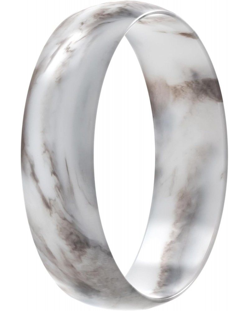 Silicone Wedding Ring for Women - 1 Ring (Marble, 10-10.5 (20.20mm) $7.13 Rings