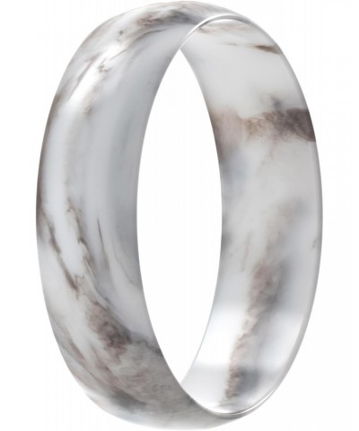 Silicone Wedding Ring for Women - 1 Ring (Marble, 10-10.5 (20.20mm) $7.13 Rings