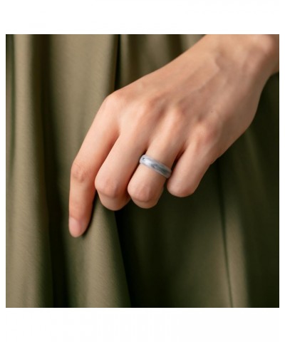 Silicone Wedding Ring for Women - 1 Ring (Marble, 10-10.5 (20.20mm) $7.13 Rings