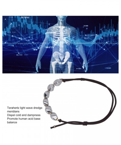 Terahertz Stone Necklace, Terahertz Necklace Energy Stone Necklace Enhance Physique Reduce Anxious I Adjustable Terahertz Ene...