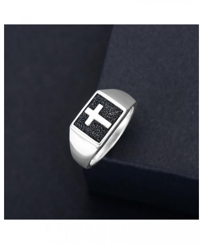 Sterling Silver Cross Ring for Men Ring Size 8/9/10 Christian Jewelry Gifts Style A $25.19 Rings