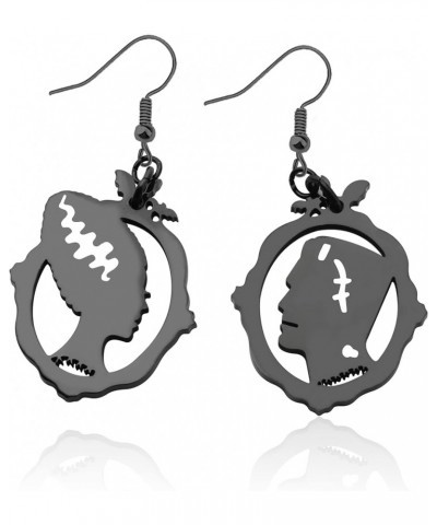 Frankenstein Couple Gift Frankenstein's Monster & His Bride Earrings Horror Movie Gift Halloween Party Jewelry Frank Earrings...